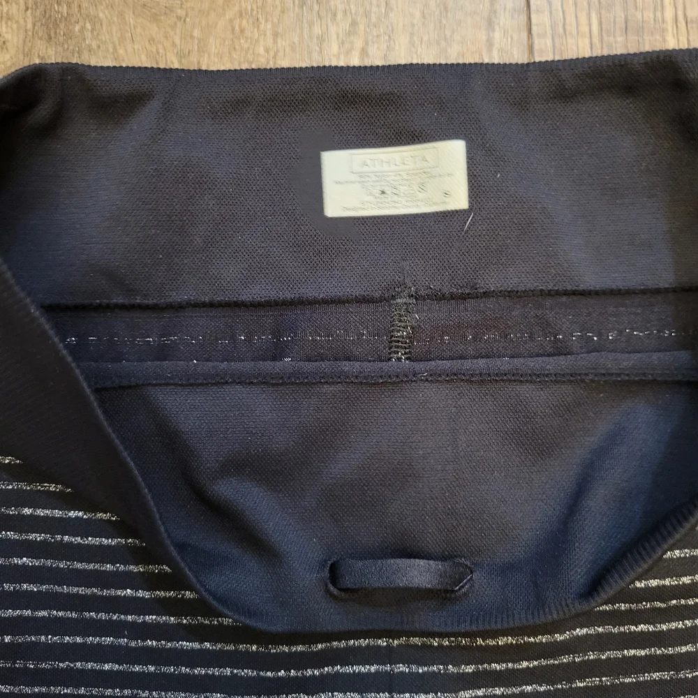 Athleta Shimmer Striped Seamless Tights - Picture 3 of 5